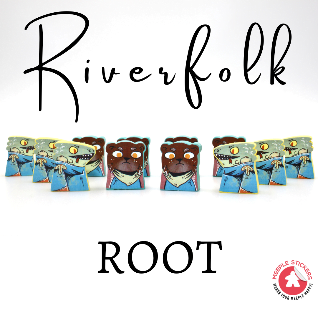 Meeple Sticker Root Riverfolk Sticker Set Fraktionen