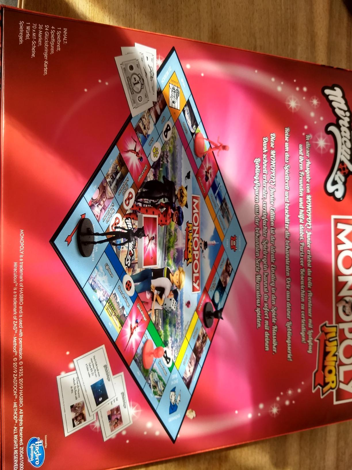 Winning Moves Monopoly Junior Miraculous Brettspiel Deutsch ab 5 Jahren