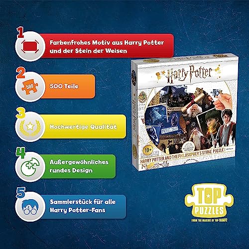 Winning Moves Harry Potter Stein der Weisen Puzzle 500 Teile rund