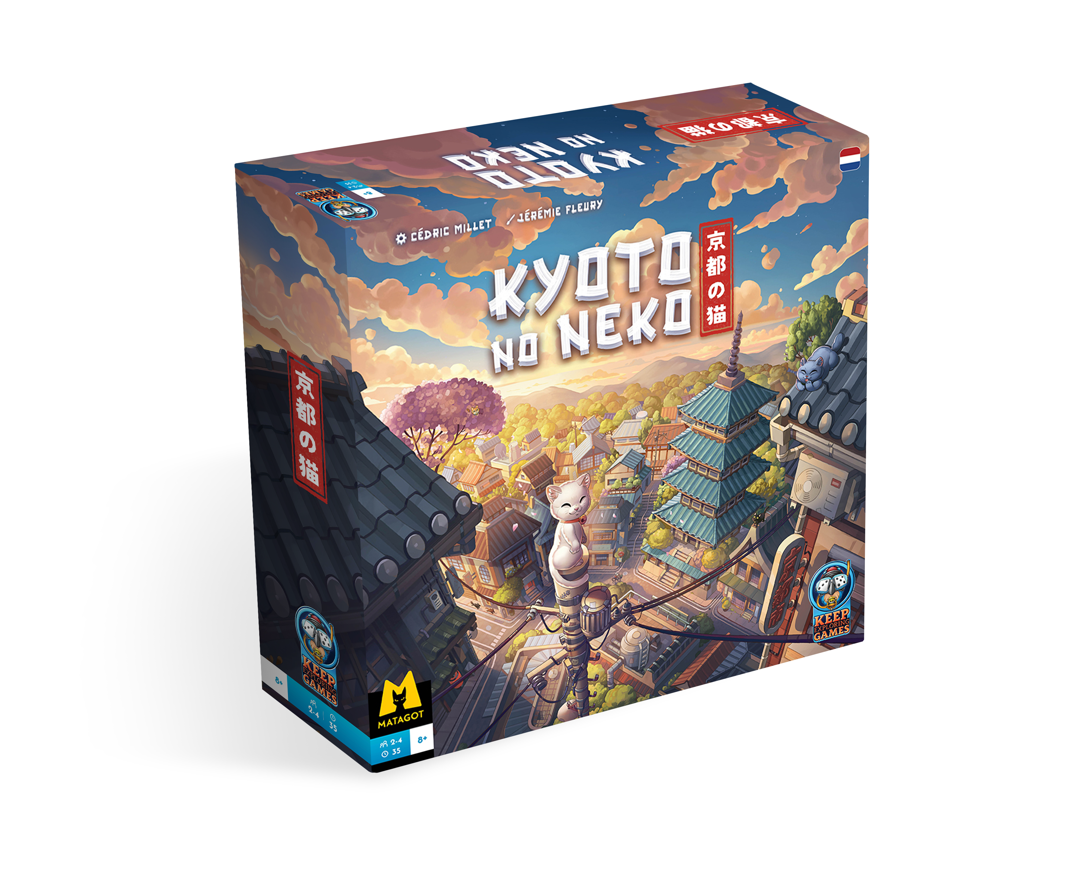 Keep Exploring Kyoto no Neko Brettspiel 2-4 Spieler Kätzchen
