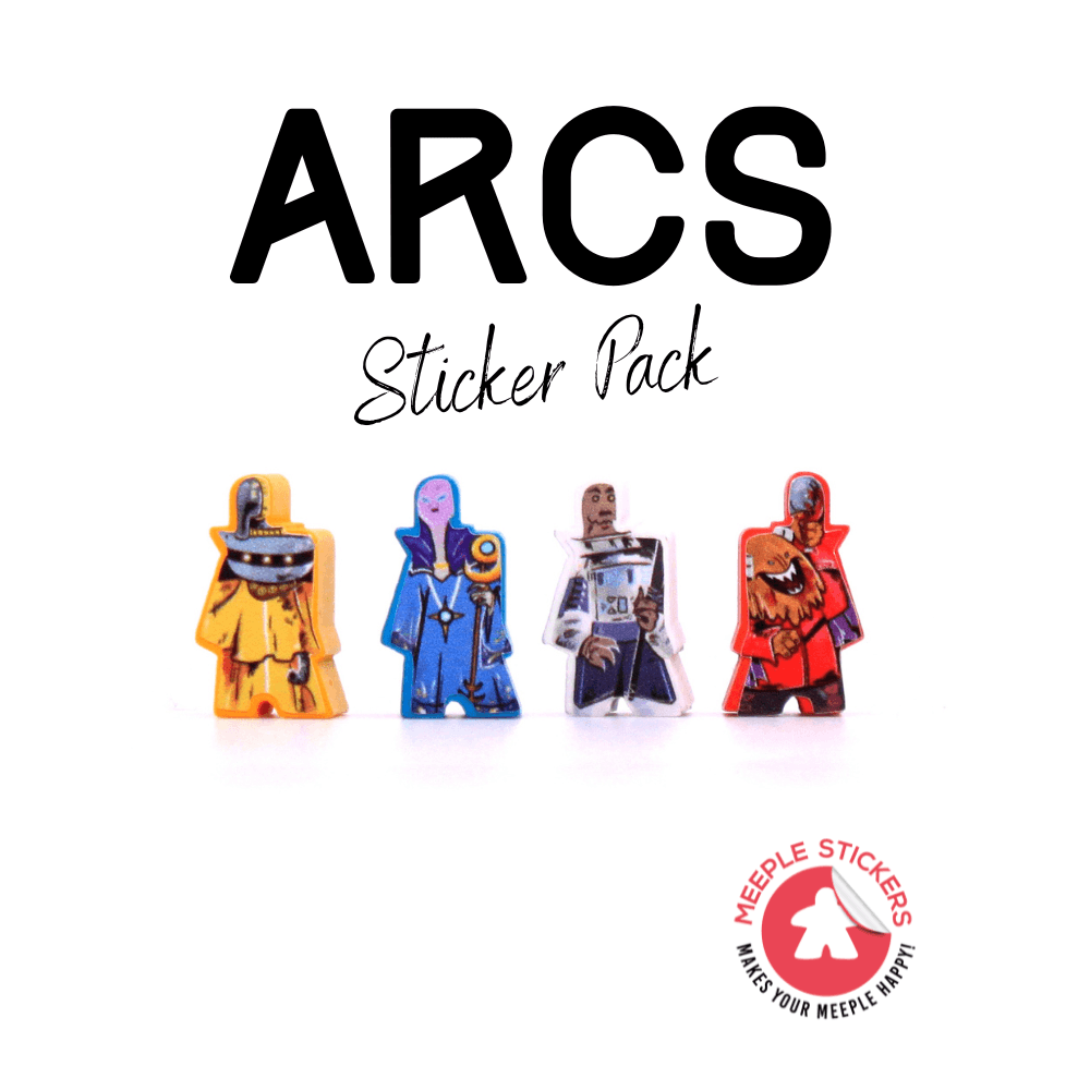 Meeple Sticker Arcs Sticker Set Agenten doppelseitig