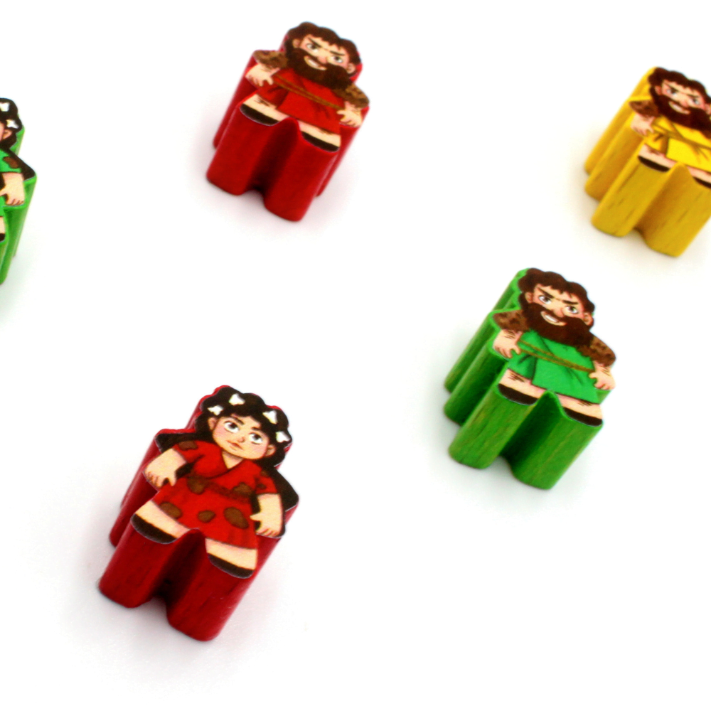 Meeple Sticker Stone Age Sticker Set Meeple doppelseitig