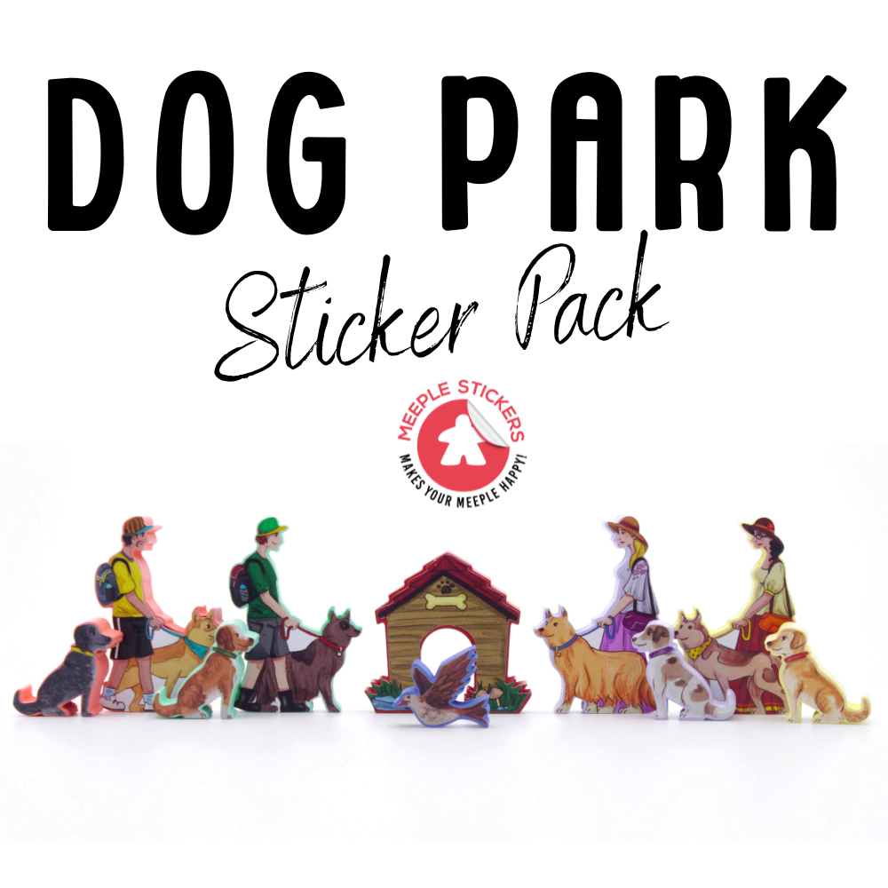 Meeple Sticker Stickers Dog Park Sticker Set Hunde