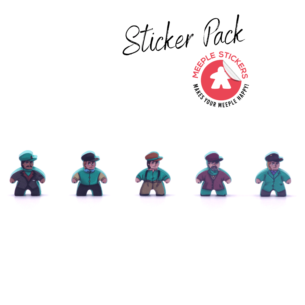 Meeple Sticker Nucleum Sticker Set Aufkleber doppelseitig