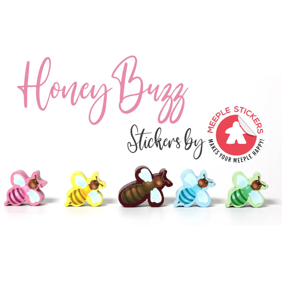 Meeple Sticker Honey Buzz Sticker Set Bienen-Meeple Nektar