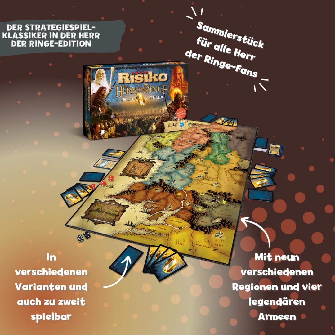 Winning Moves Risiko Herr der Ringe Brettspiel 2-4 Spieler