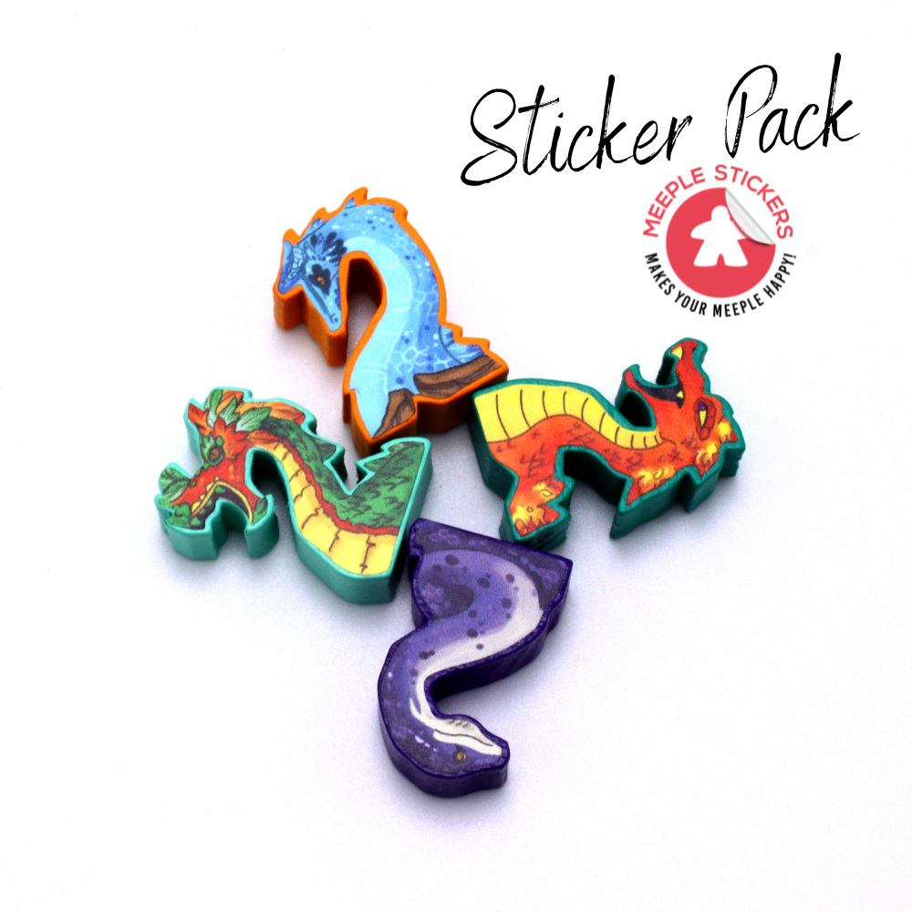 Meeple Sticker Stickers El Dorado Dragons Sticker Set