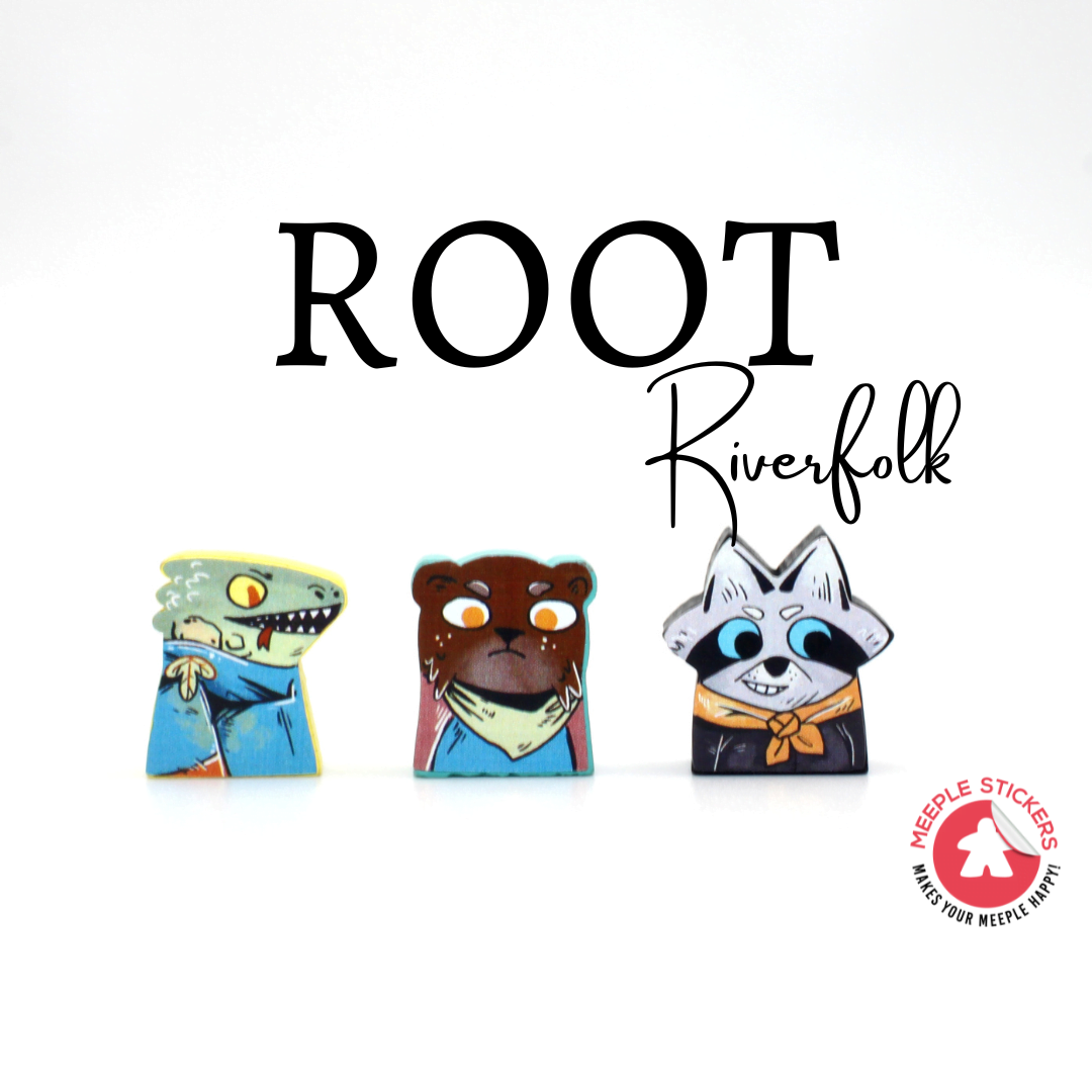 Meeple Sticker Root Riverfolk Sticker Set Fraktionen