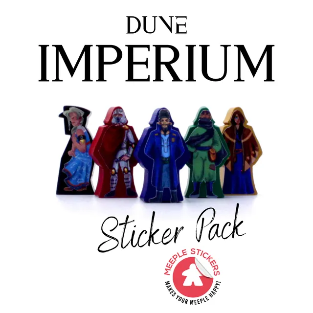 Meeple Sticker Stickers Dune Imperium Sticker-Set doppelseitig