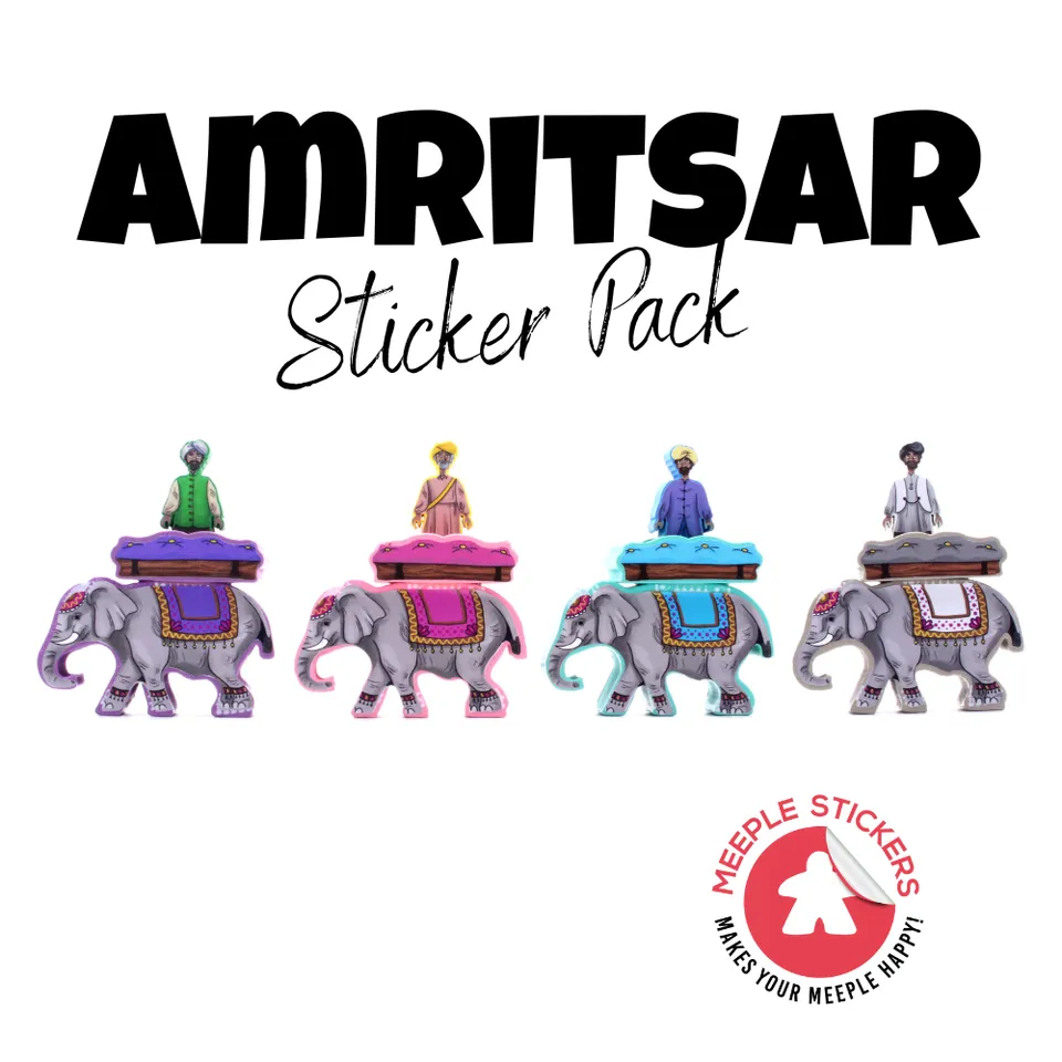 Meeple Sticker Amritsar Sticker Set Meeple Aufkleber