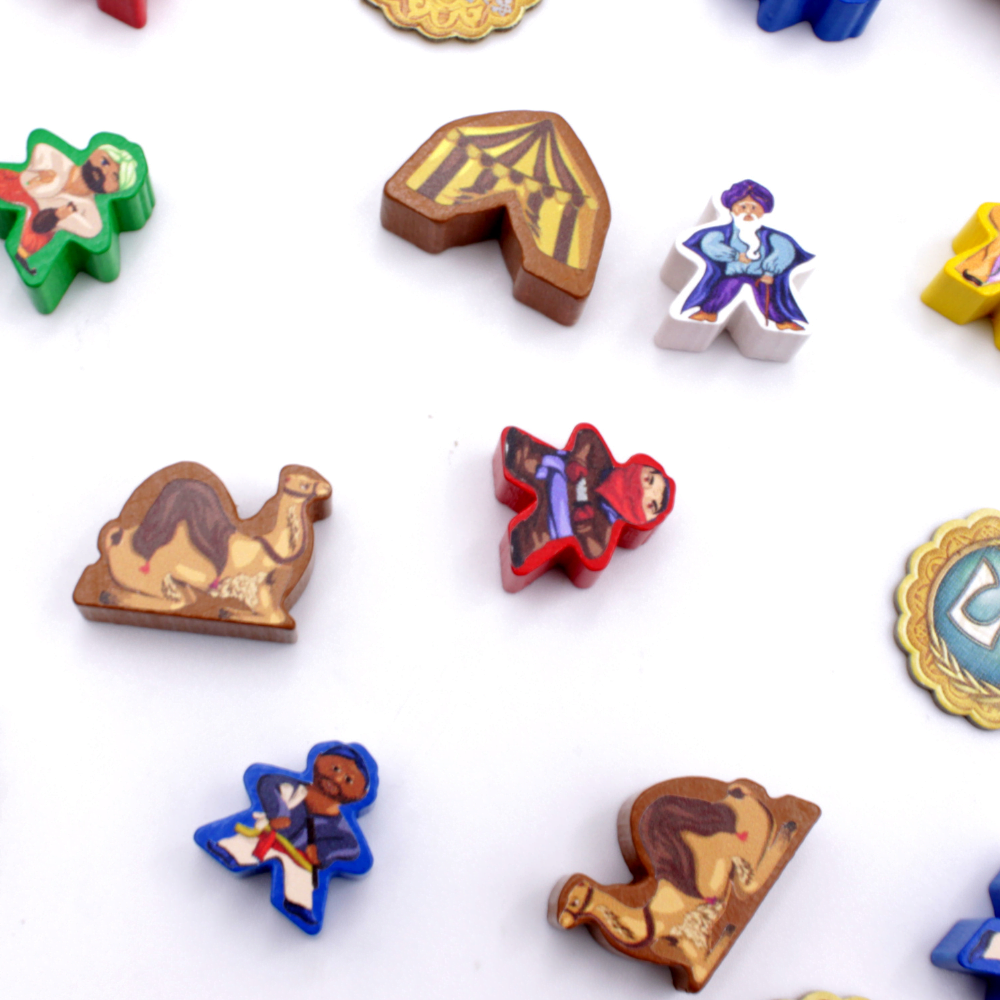 Meeple Sticker Five Tribes Whims of the Sultan Sticker Set