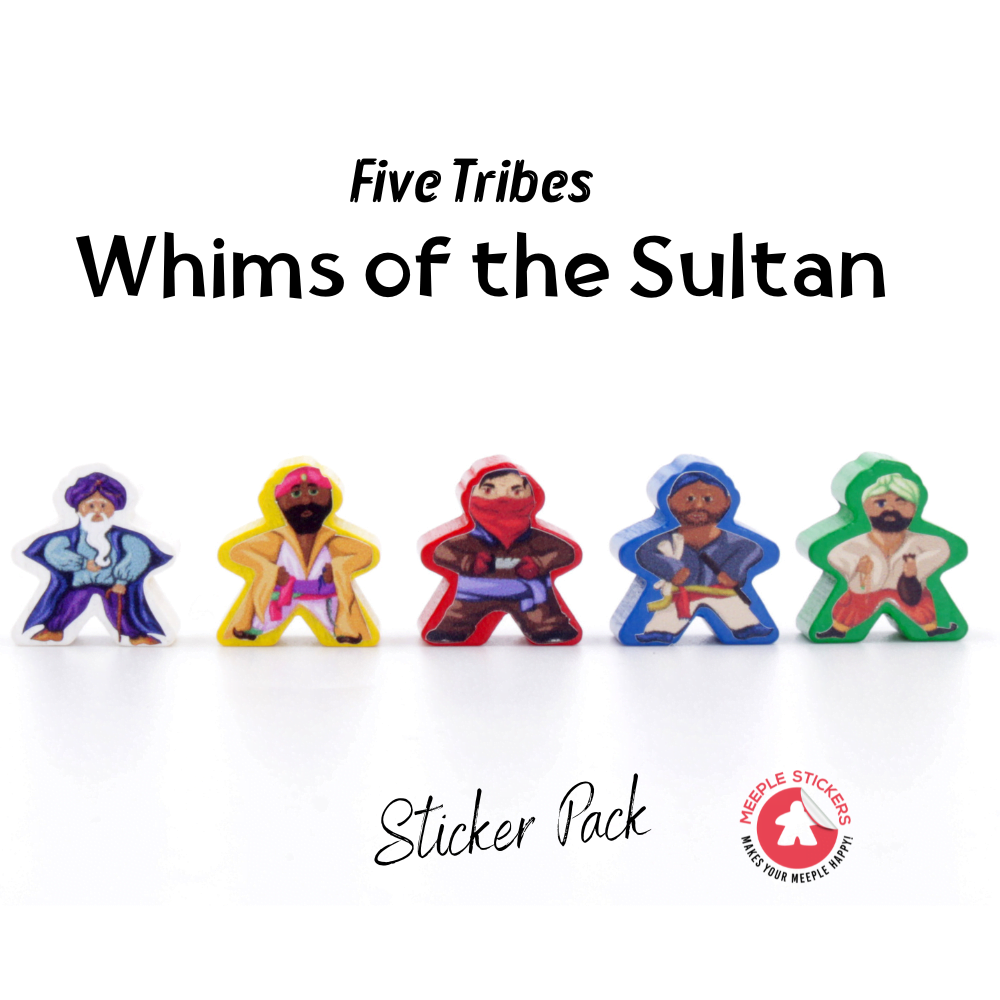 Meeple Sticker Five Tribes Whims of the Sultan Sticker Set