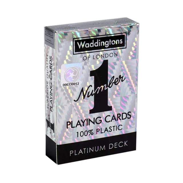 Winning Moves Number 1 Spielkarten Platinum Deck Platin 54 Karten