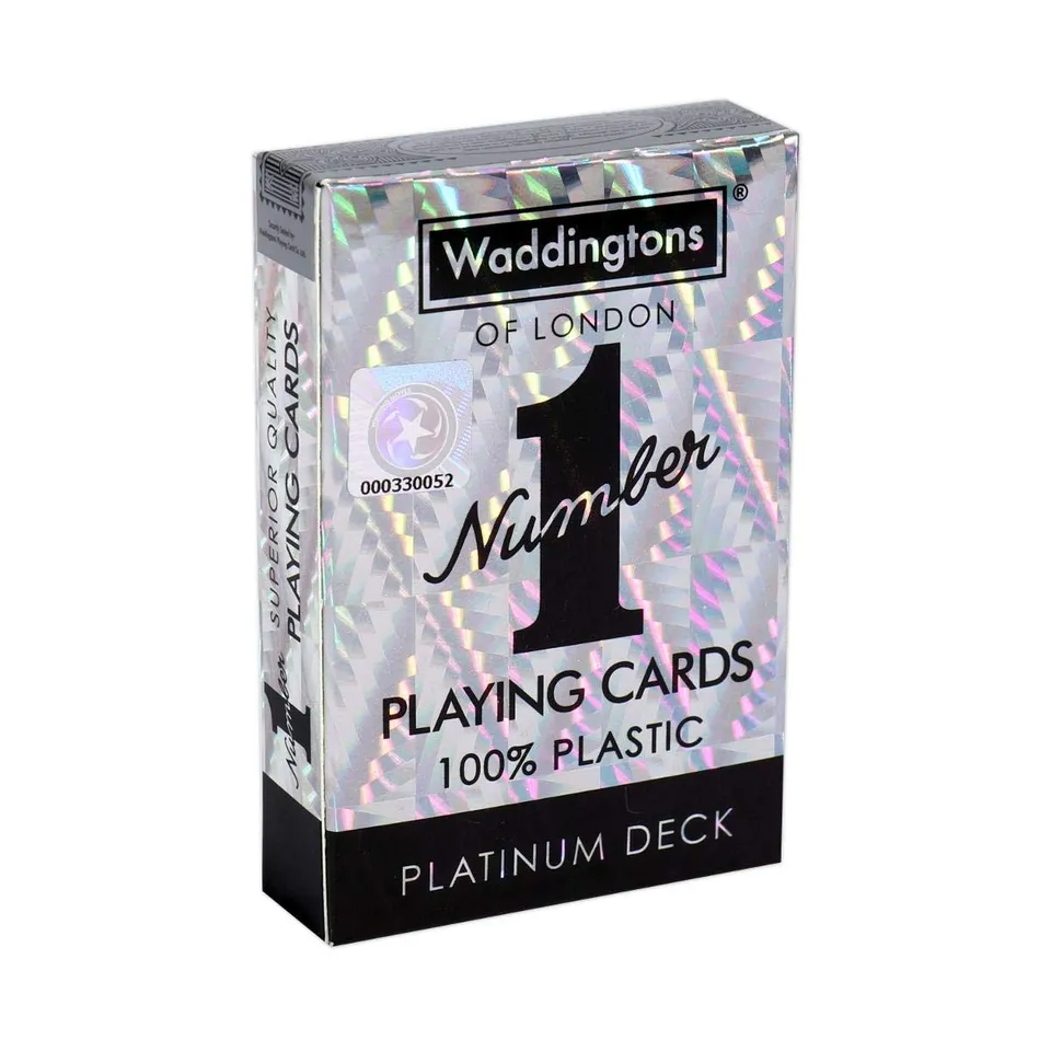 Winning Moves Number 1 Spielkarten Platinum Deck Platin 54 Karten