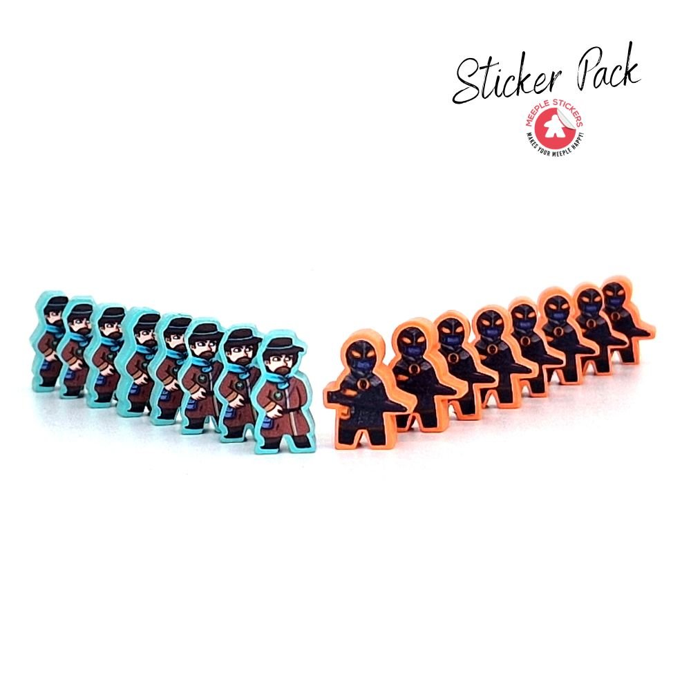 Meeple Sticker Scythe From Afar Fenris Sticker Set Erweiterung
