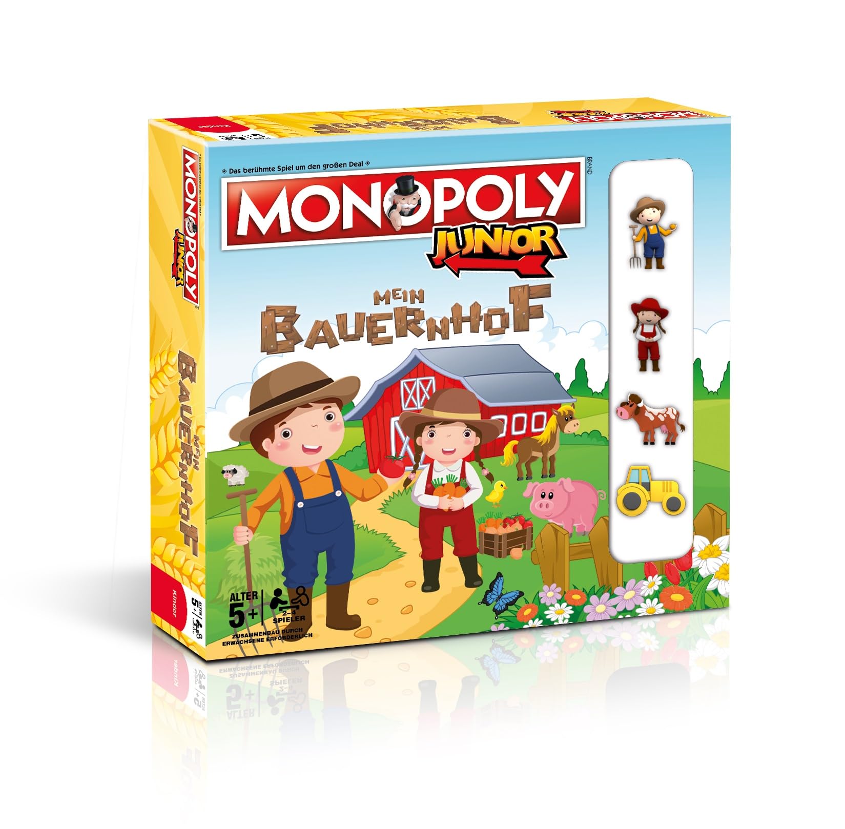 Winning Moves Monopoly Junior Mein Bauernhof Brettspiel ab 5 Jahren