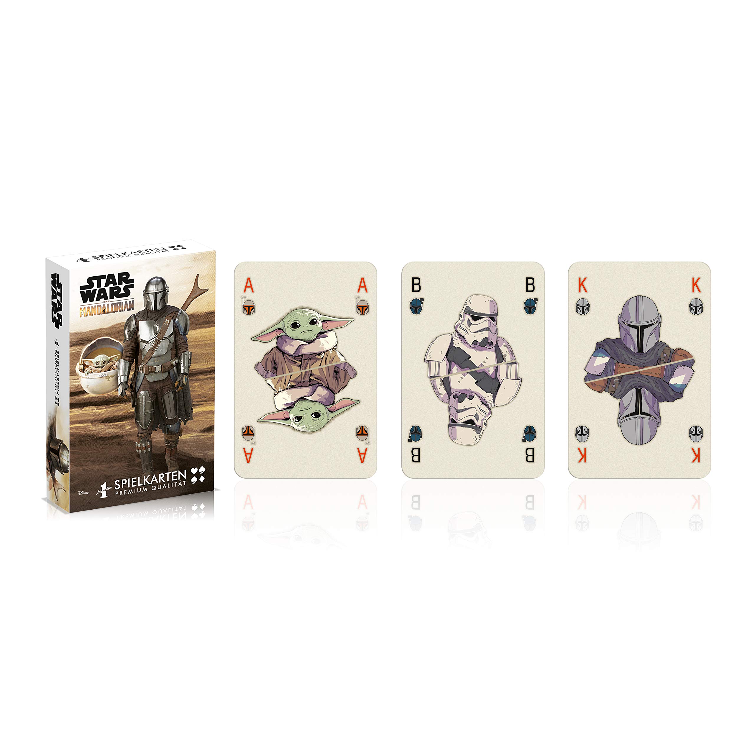 Winning Moves Number 1 Spielkarten Mandalorian Baby Yoda 54 Karten