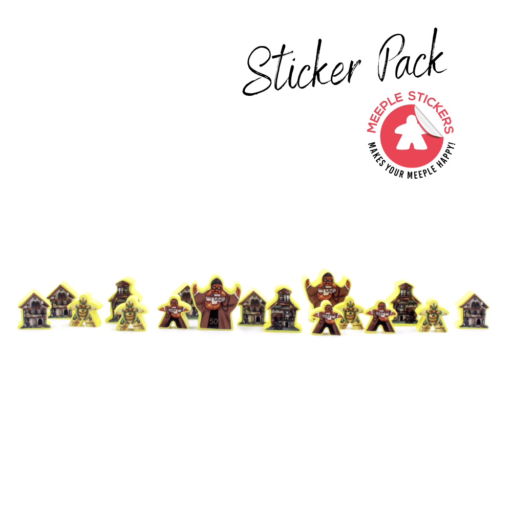 Meeple Sticker Revive Basis + Abyss Sticker Set beidseitig