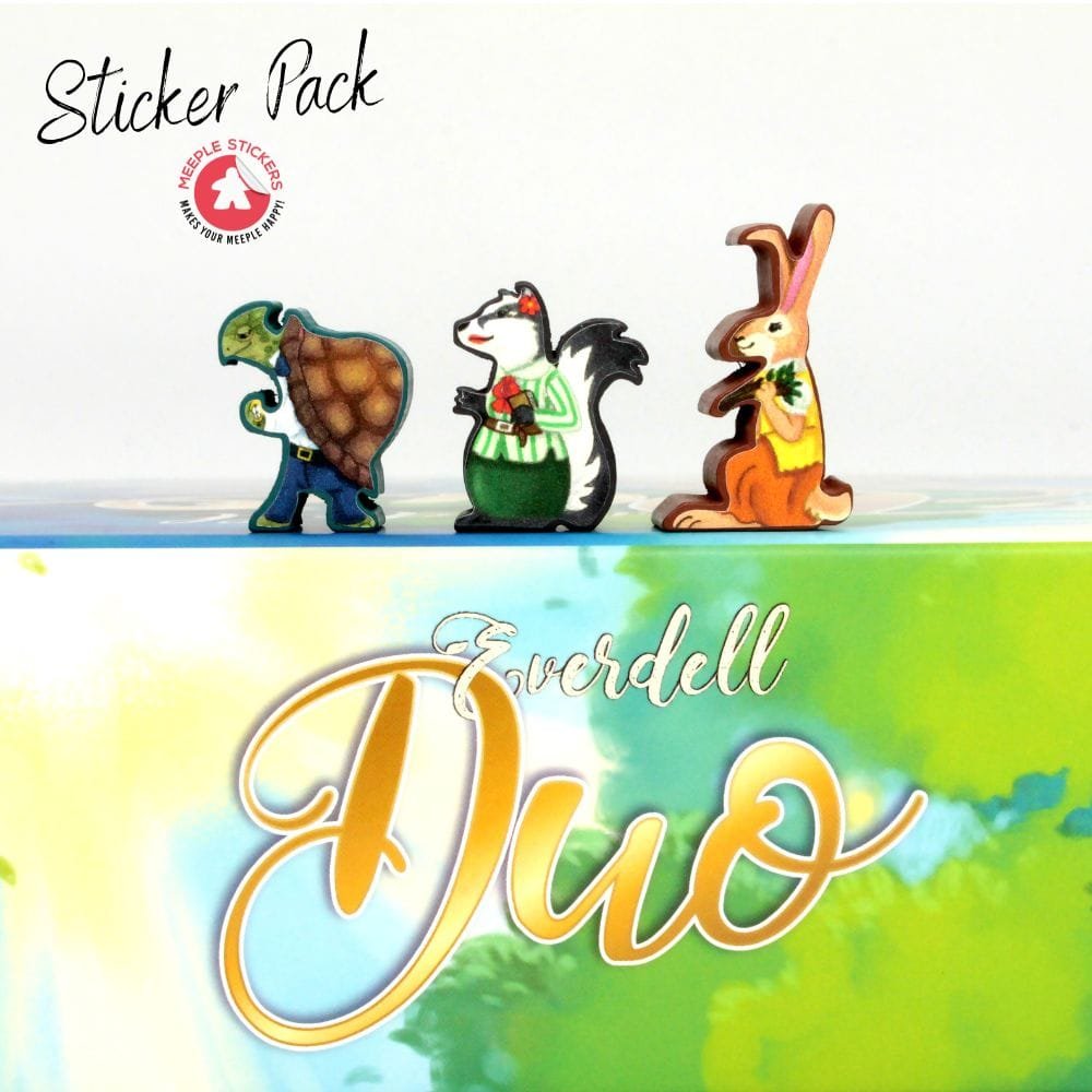 Meeple Sticker Everdell Duo Sticker Set Aufkleber Waldtiere