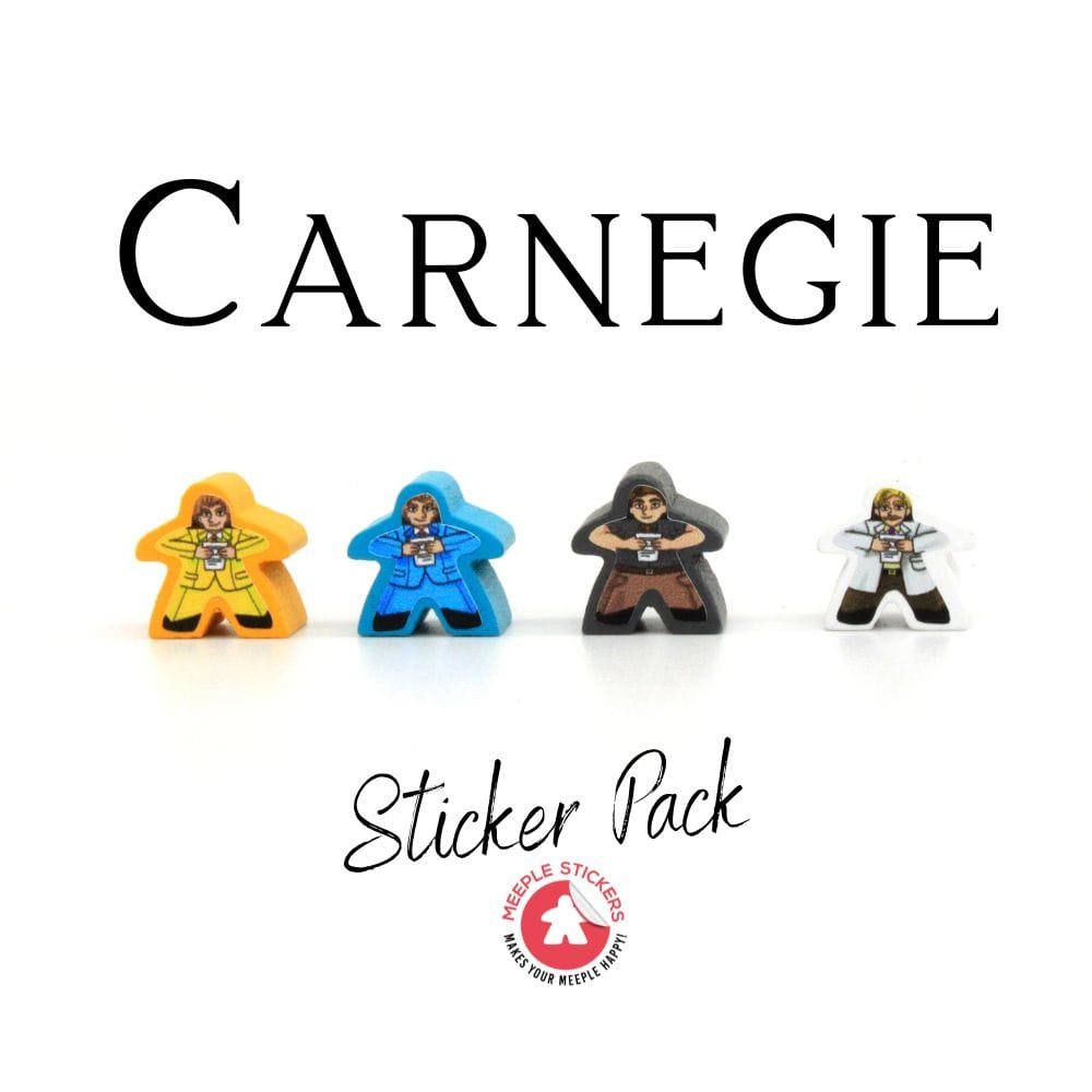 Meeple Sticker Carnegie Sticker Set Meeple Aufkleber