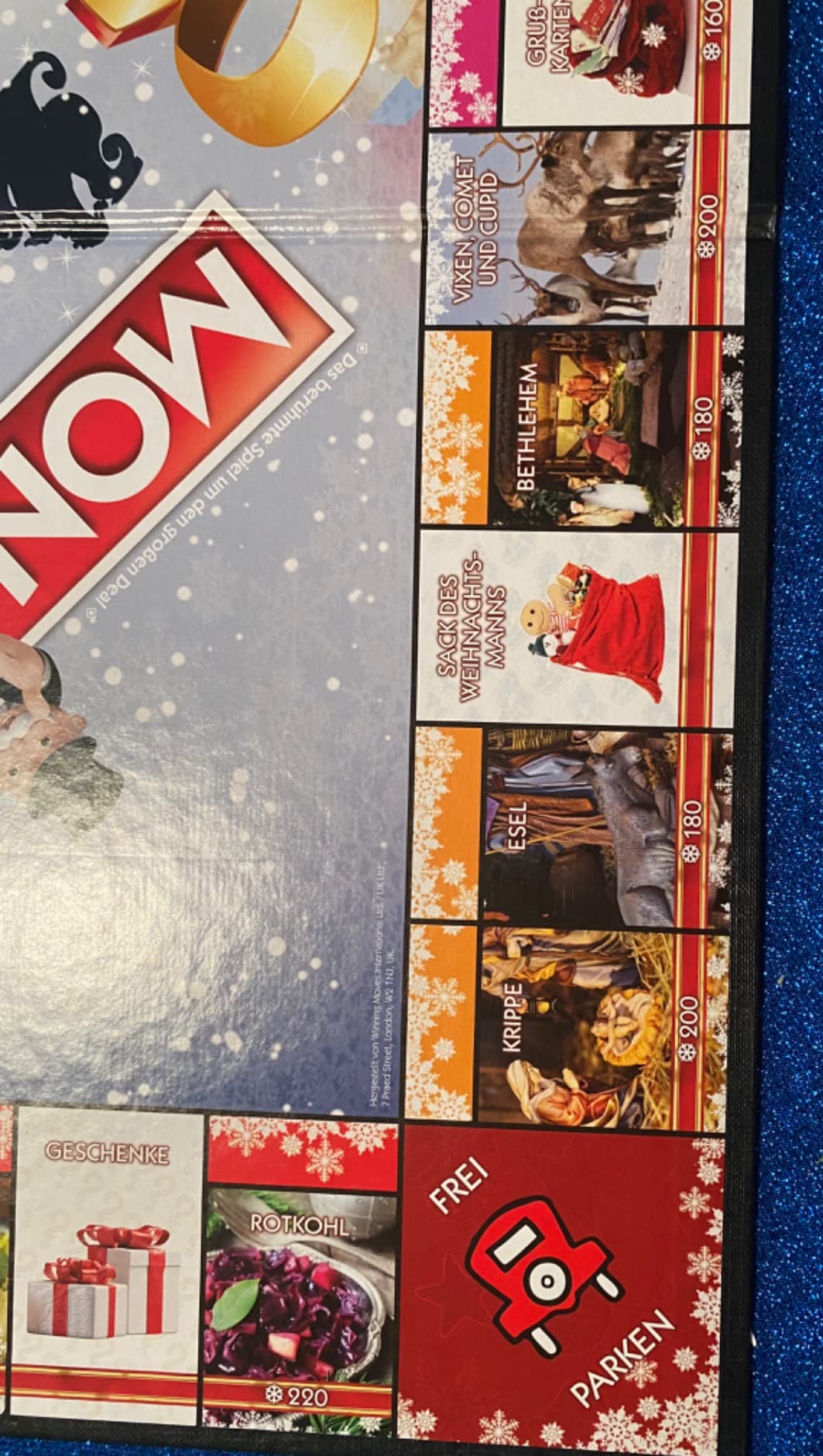 Winning Moves Monopoly Weihnachten Edition Brettspiel ab 8 Jahren