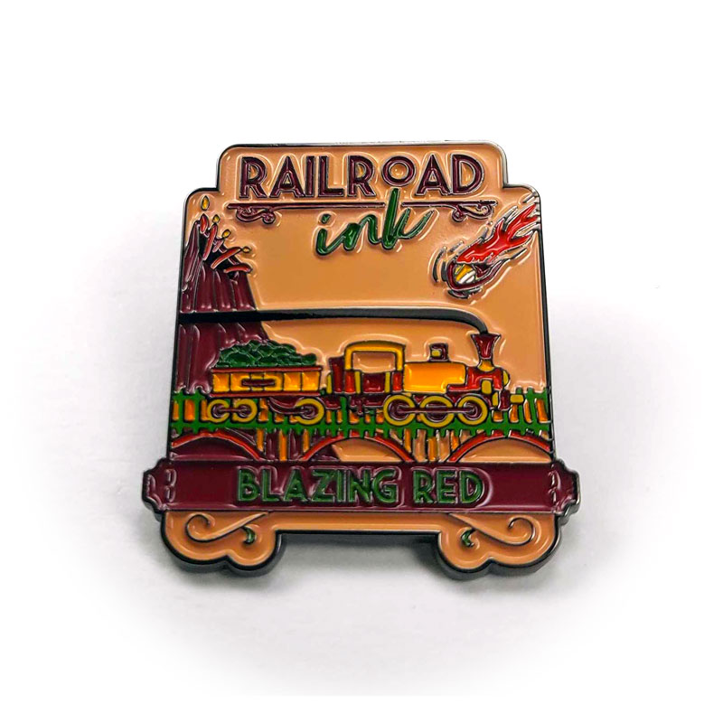 Horrible Railroad Ink Emaille Pins Set Zubehör