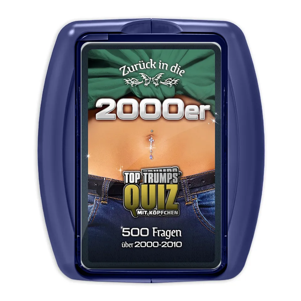 Winning Moves TOP TRUMPS QUIZ 2000er Kartenspiel 500 Fragen