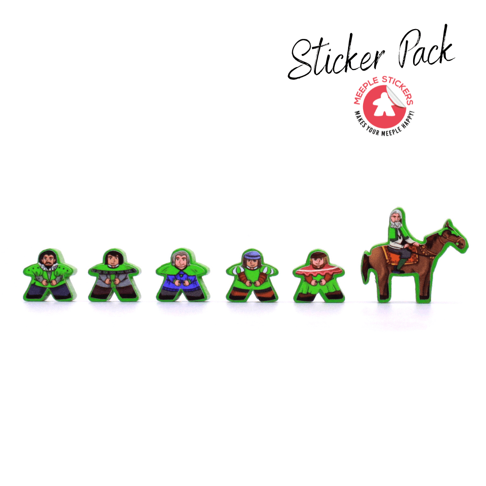 Meeple Sticker El Grande Sticker Set Aufkleber beidseitig