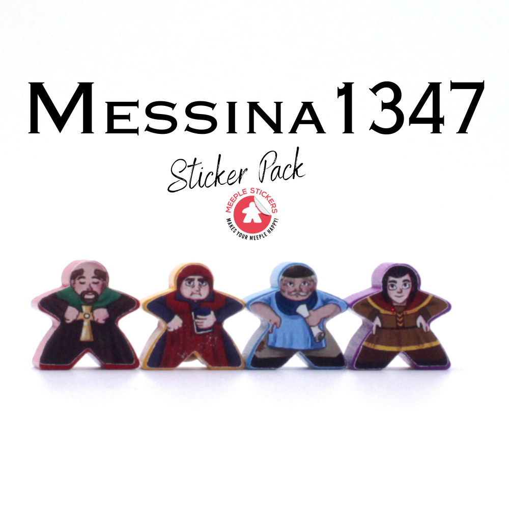 Meeple Sticker Messina 1347 Sticker Set Aufkleber beidseitig