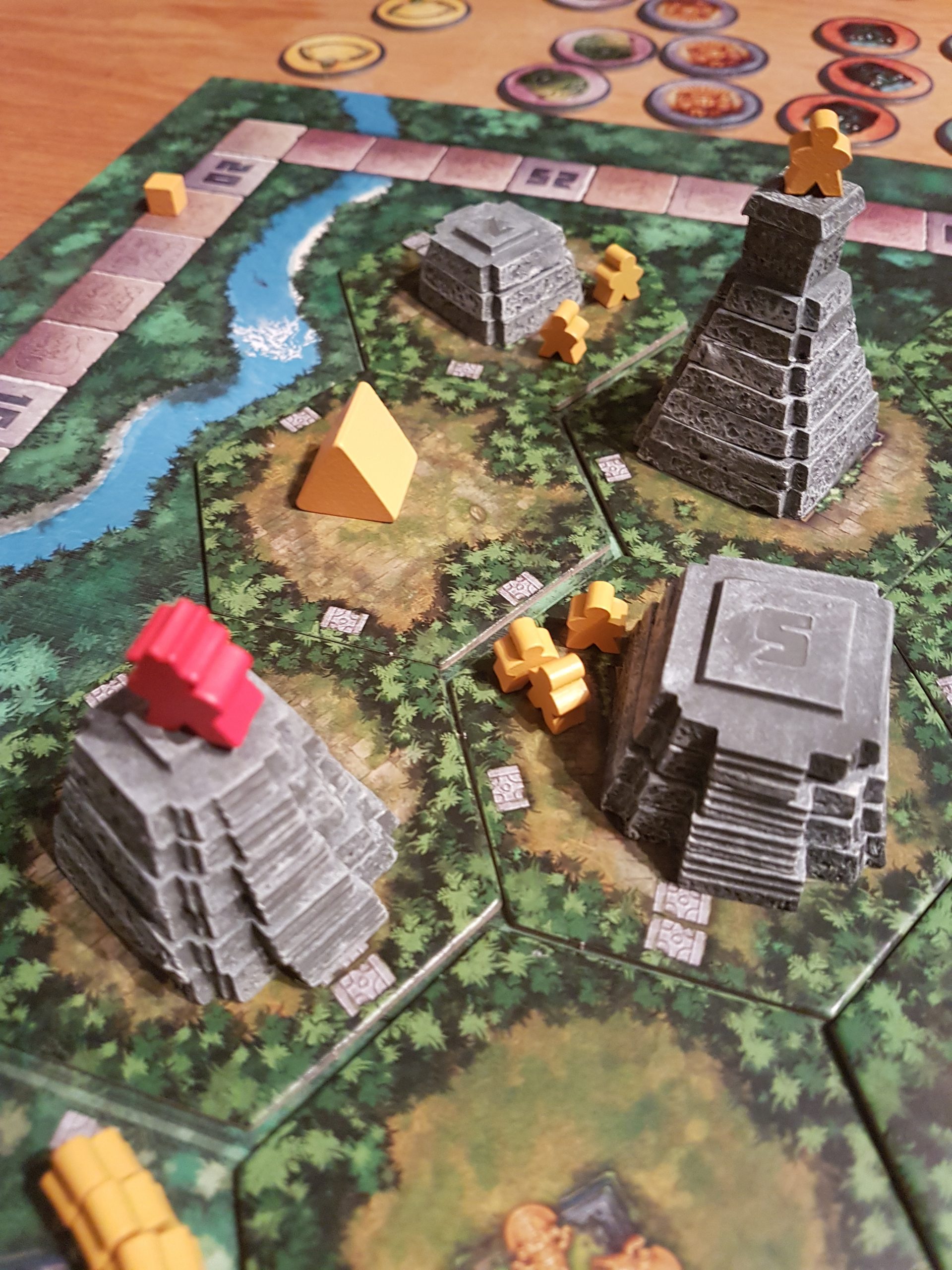 Keep Exploring Tikal Mask Trilogy Brettspiel Neuauflage Resin