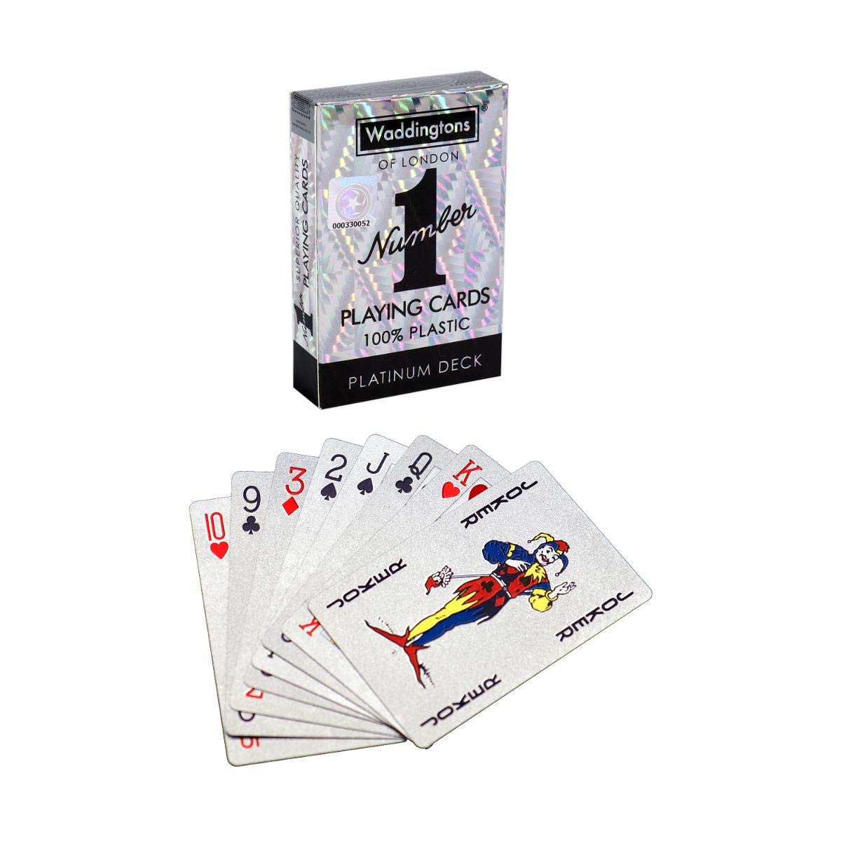 Winning Moves Number 1 Spielkarten Platinum Deck Platin 54 Karten