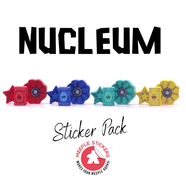 Meeple Sticker Nucleum Sticker Set Aufkleber doppelseitig