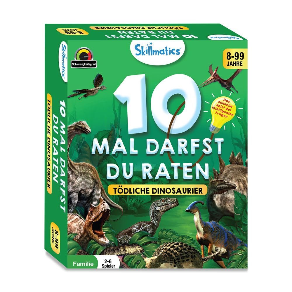 HCM Kinzel 10 Mal darfst du raten Tödliche Dinosaurier Kartenspiel 30 Min