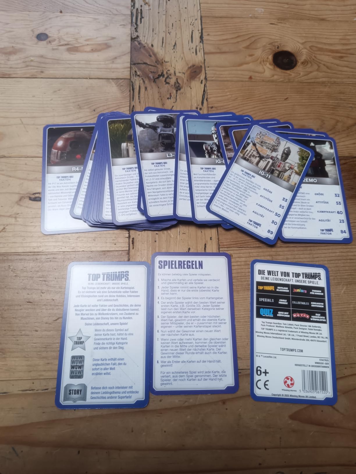Winning Moves Top Trumps Star Wars Droids Kartenspiel Deutsch