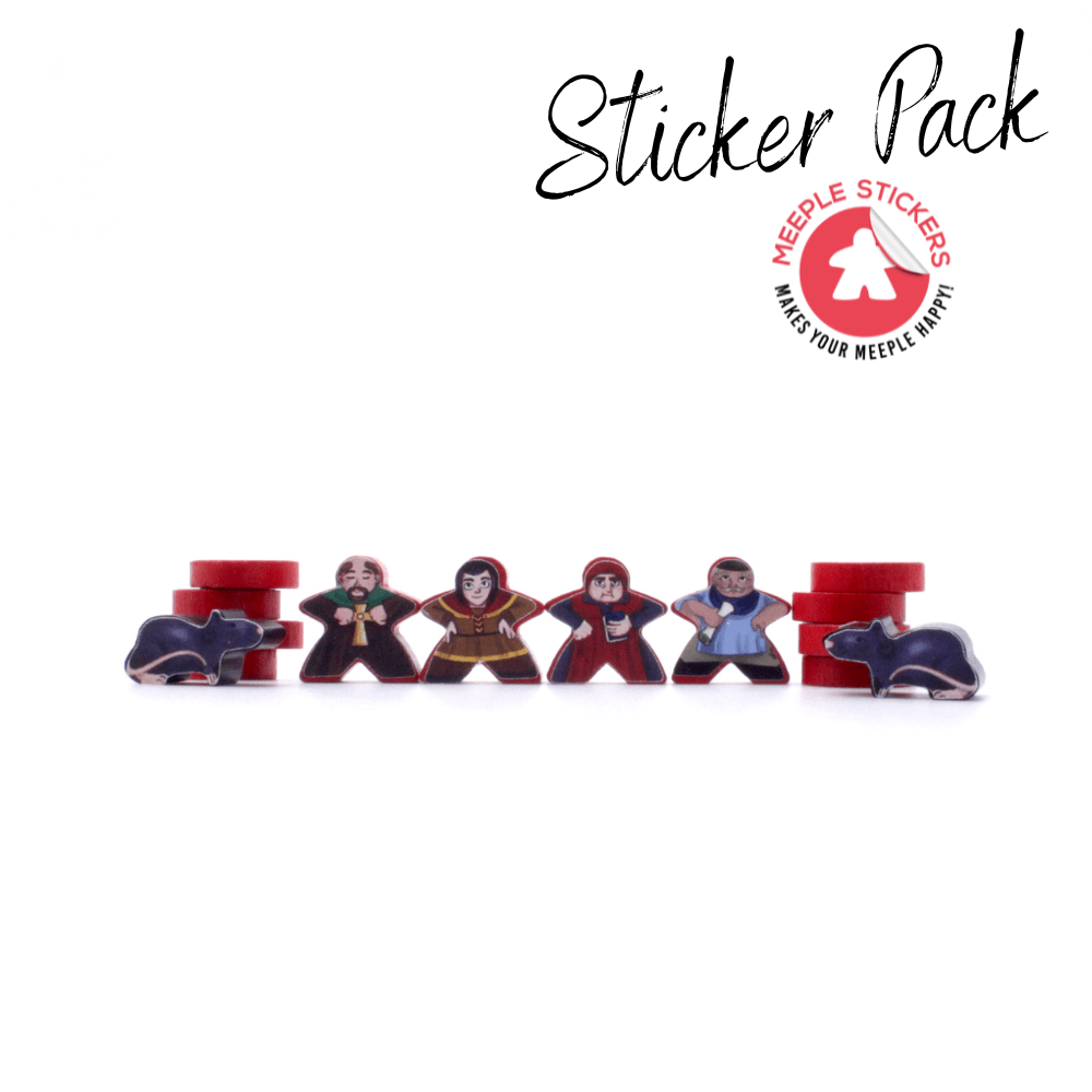 Meeple Sticker Messina 1347 Sticker Set Aufkleber beidseitig