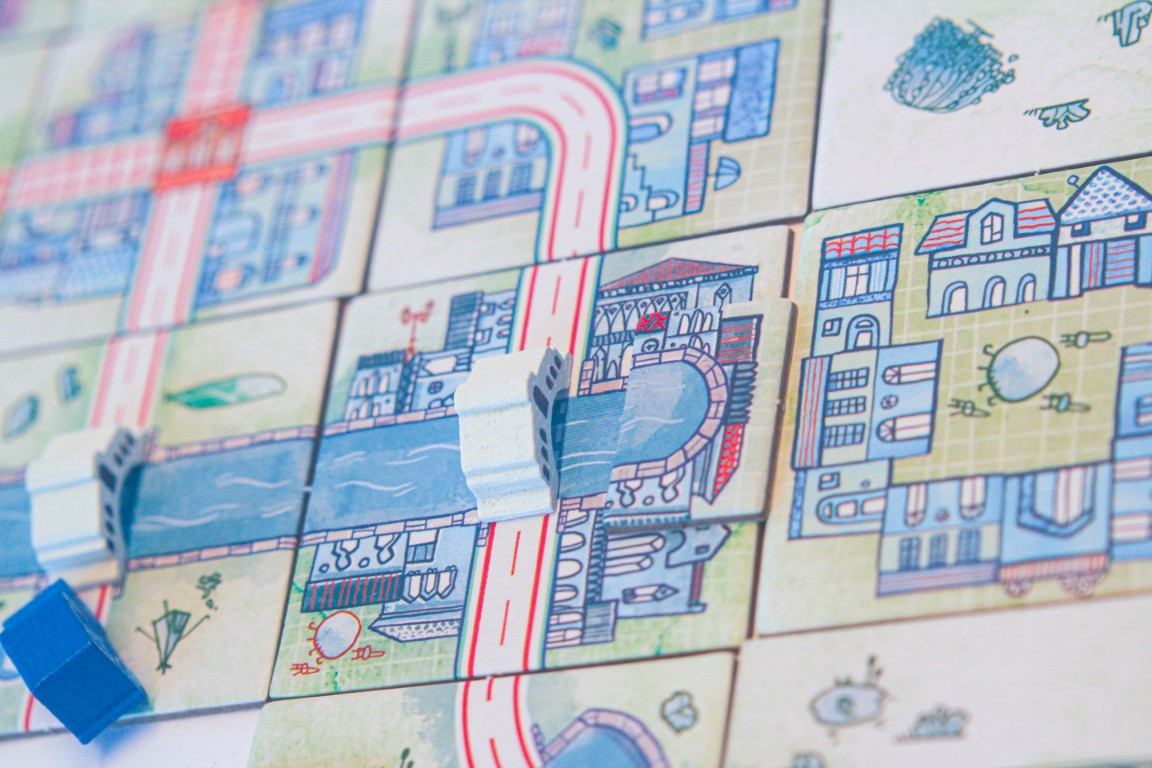 Horrible Railroad Tiles Canals Erweiterung Brettspiel