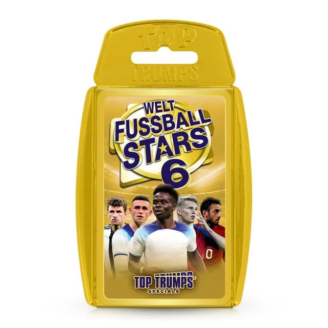 Top Trumps Wetfussballstars 6 Kartenspiel 30 Karten