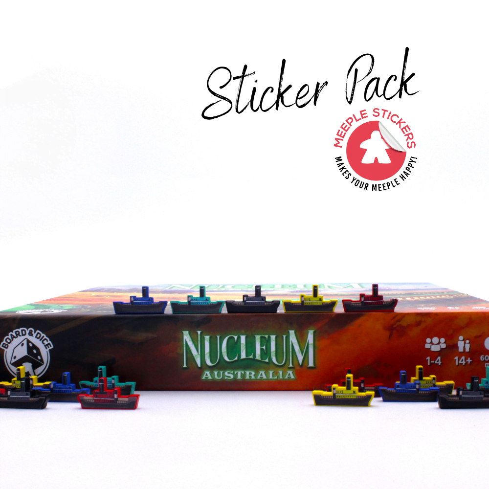 Meeple Sticker Nucleum Australia Sticker Set Aufkleber