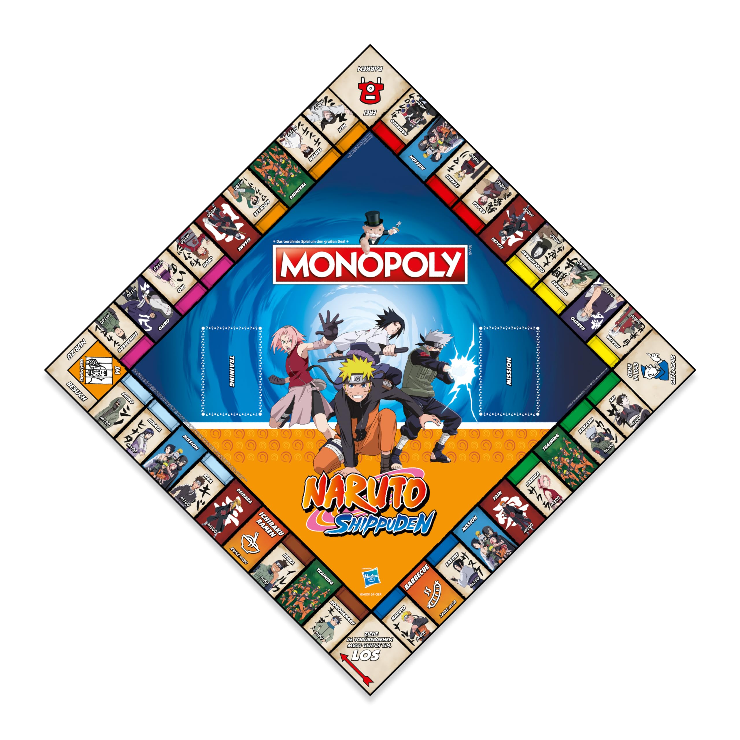 Winning Moves Monopoly Naruto Edition Strategie Brettspiel Deutsch