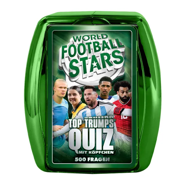 Top Trumps Quiz Weltfussballstars Kartenspiel 100 Karten ab 8 J.