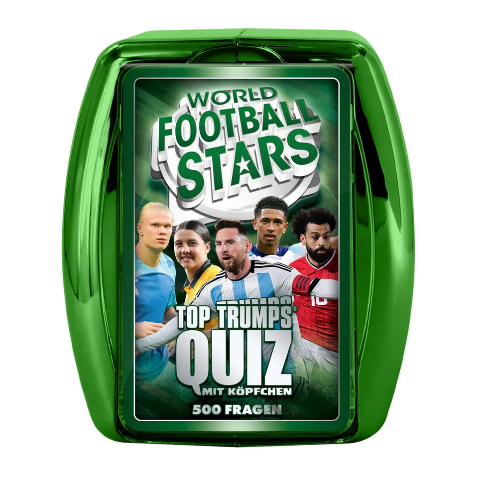 Top Trumps Quiz Weltfussballstars Kartenspiel 100 Karten ab 8 J.