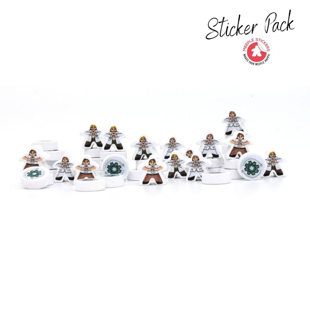 Meeple Sticker Carnegie Sticker Set Meeple Aufkleber