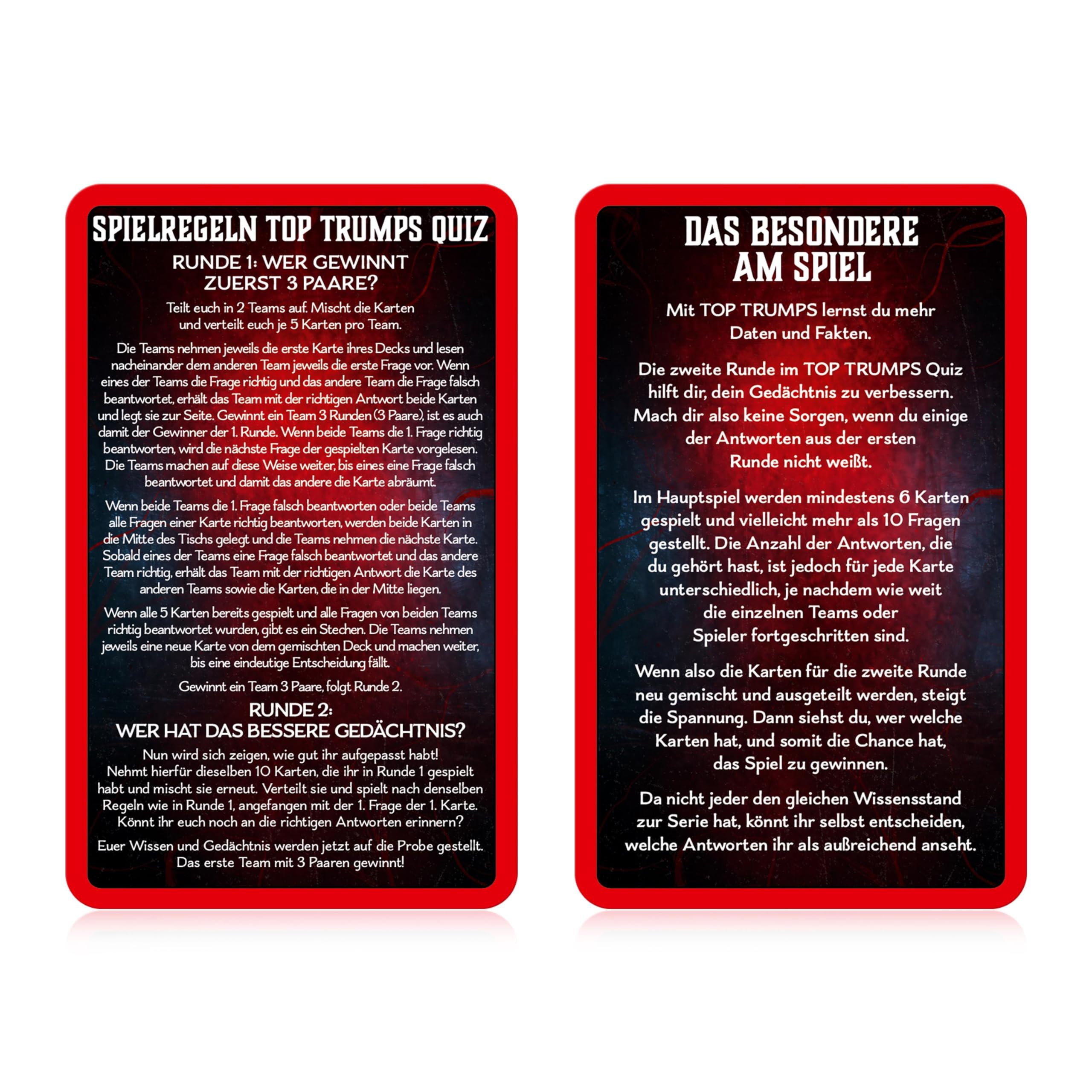 Winning Moves Top Trumps Quiz Stranger Things Kartenspiel Deutsch