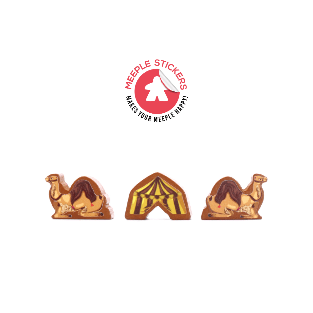 Meeple Sticker Five Tribes Whims of the Sultan Sticker Set