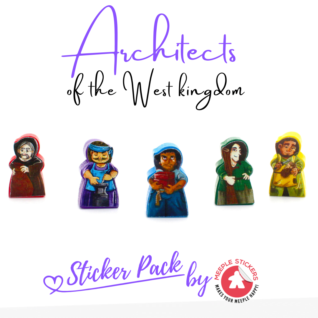Meeple Sticker Architects West Kingdom Sticker Set Zubehör