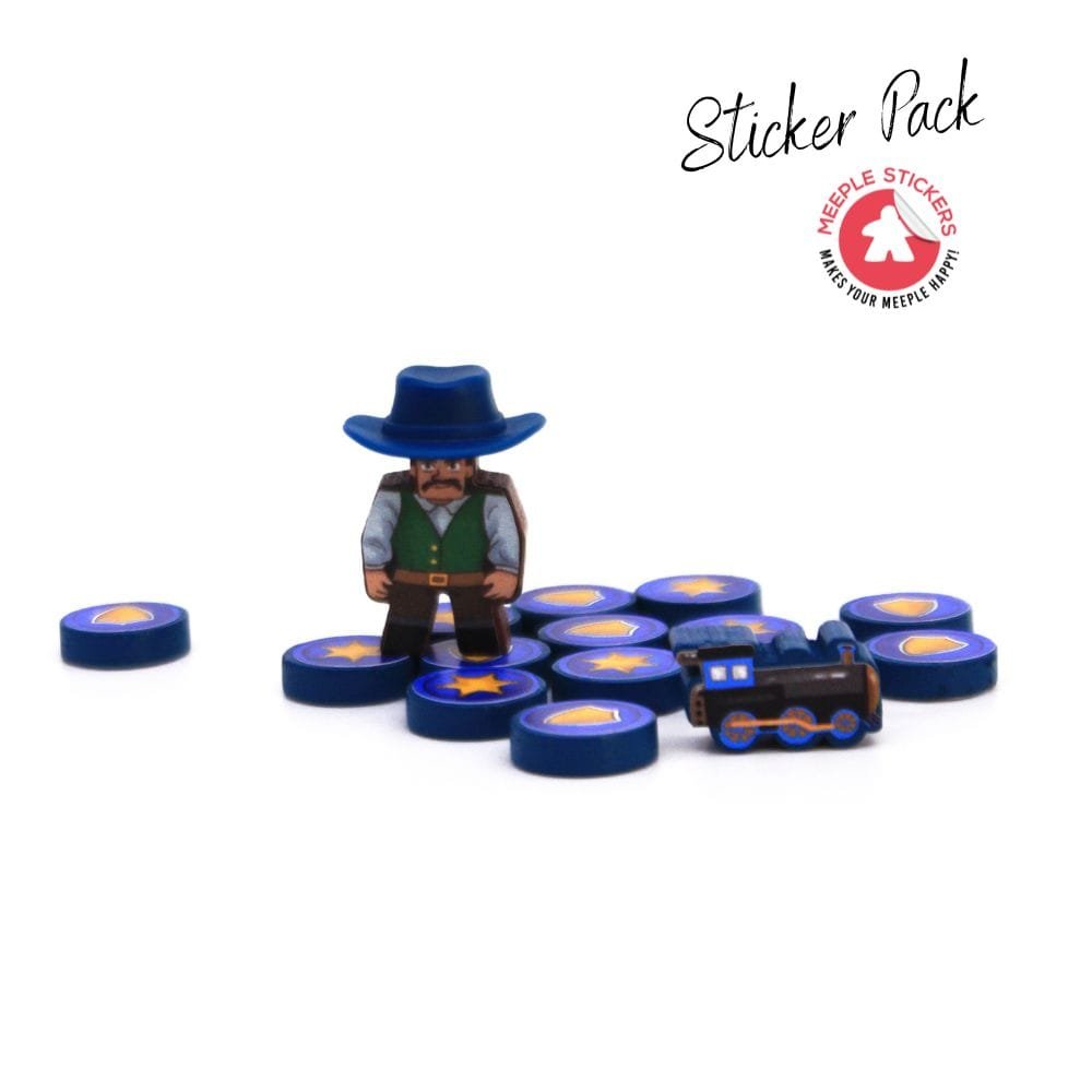 Meeple Sticker Great Western Trail Argentina Sticker Set