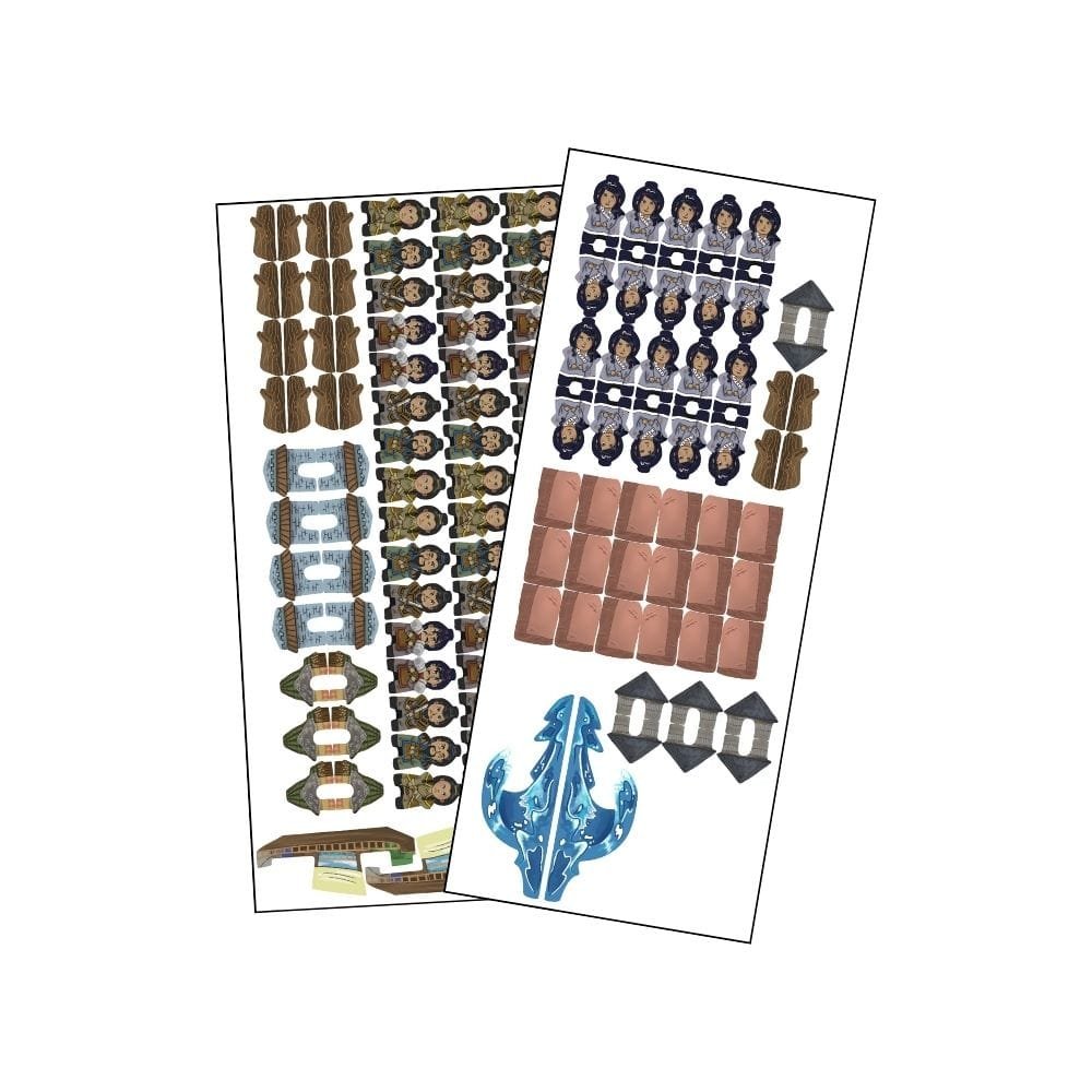 Meeple Sticker Legacy of Yu Sticker Set Aufkleber beidseitig