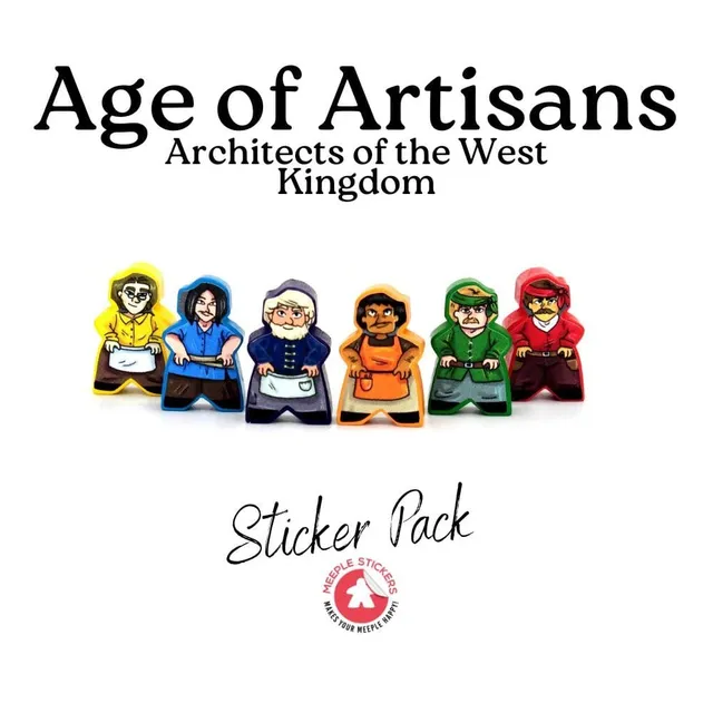 Meeple Sticker Architects Age of Artisans Sticker Set Meeple