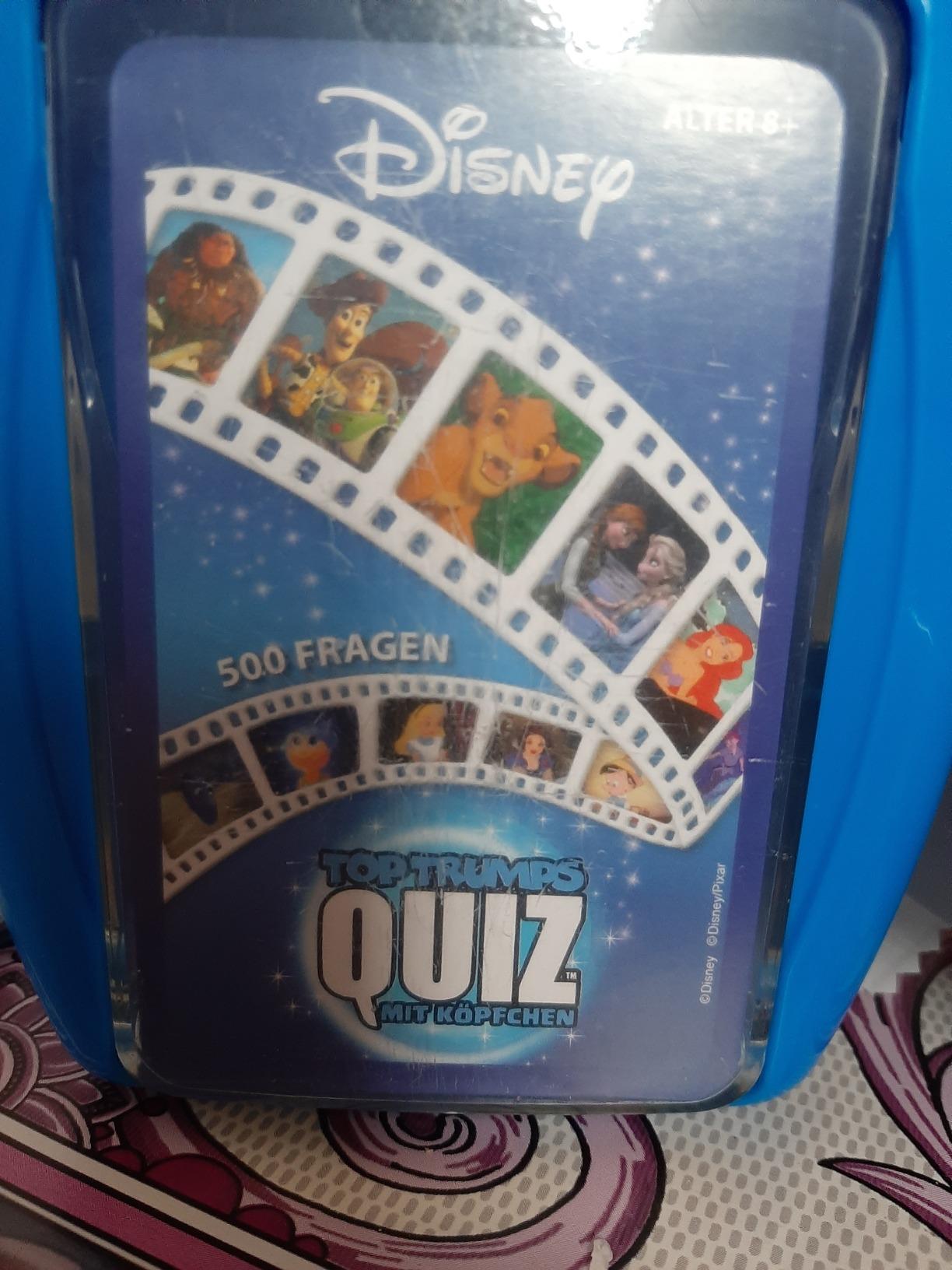 Winning Moves Top Trumps Quiz Disney Kartenspiel Deutsch