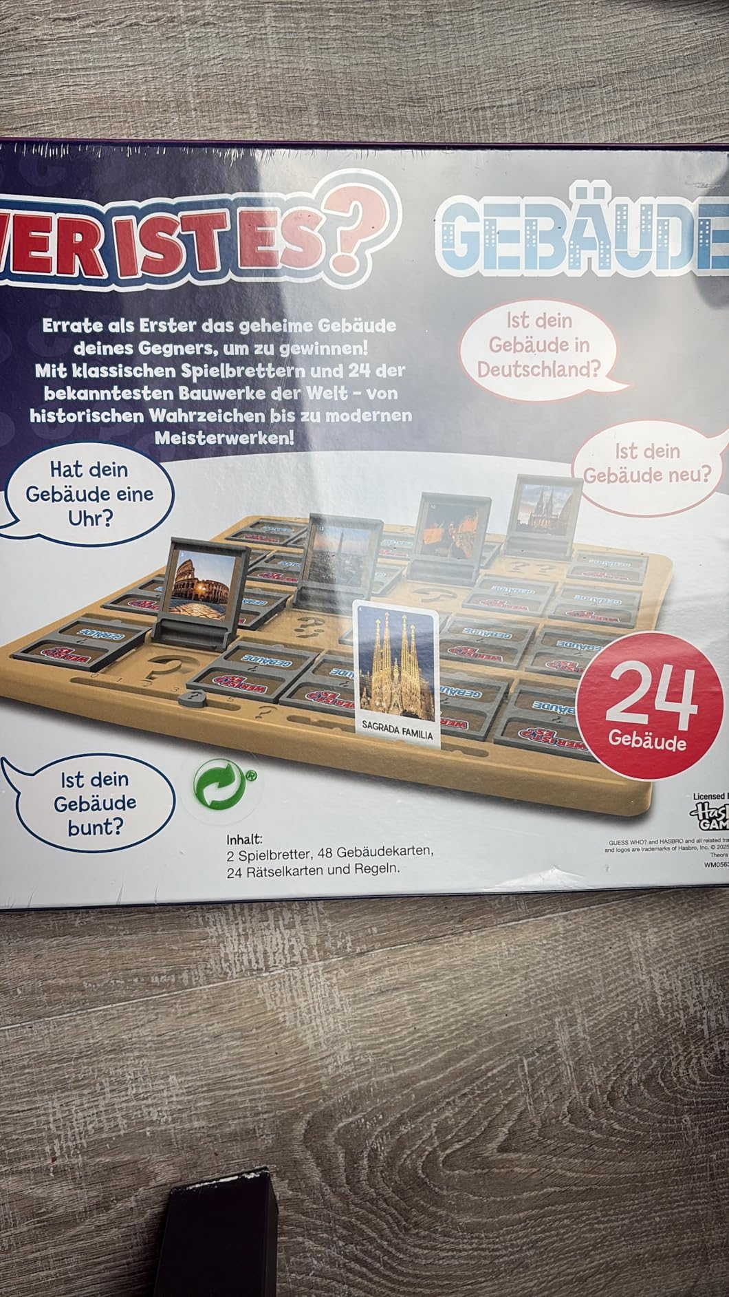 Winning Moves Wer ist es? Gebäude Edition Ratespiel 2 Spieler